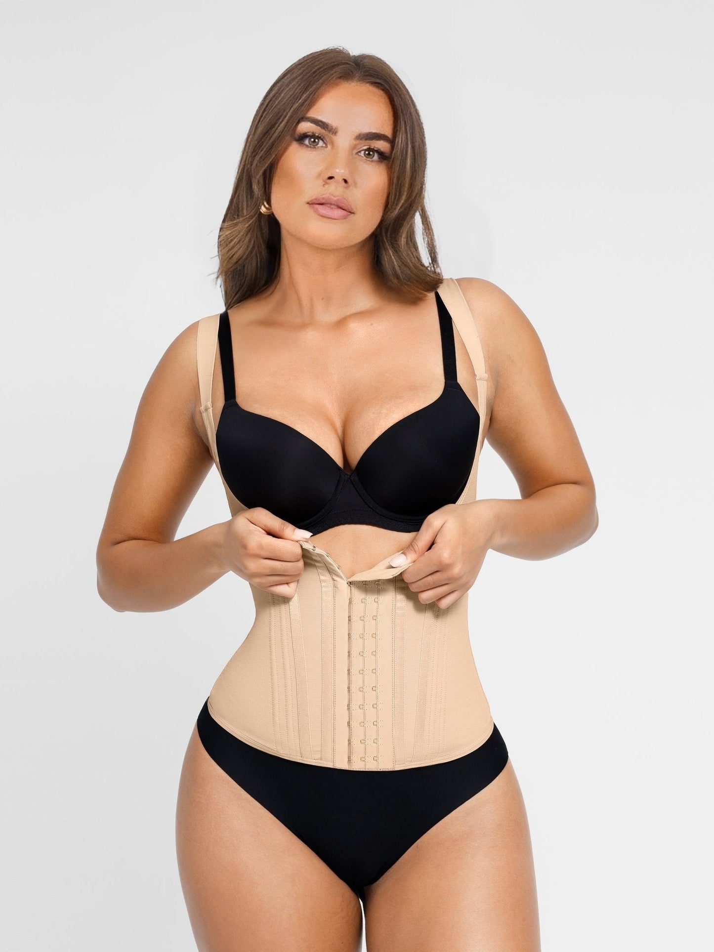 Gabriella - 15 Steel Bone U-shaped Chest Support Waist Trainer Vest