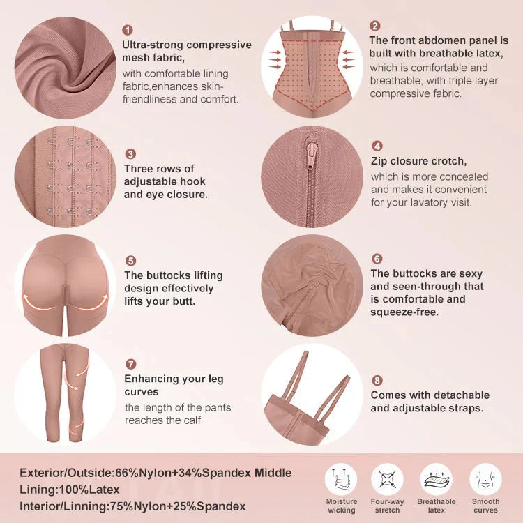 Felicia Long Powernet® - Core Sculpt 7/8 Length Body Shaper