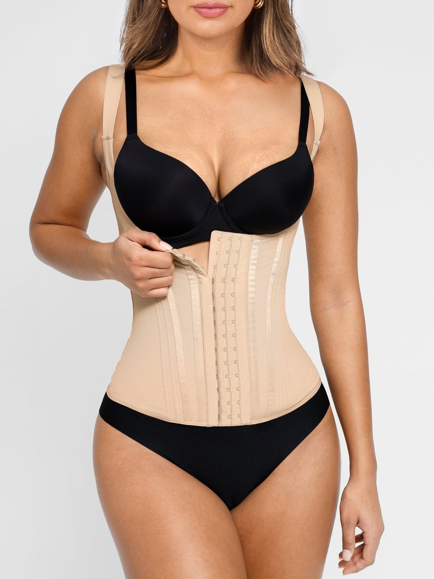 Gabriella - 15 Steel Bone U-shaped Chest Support Waist Trainer Vest