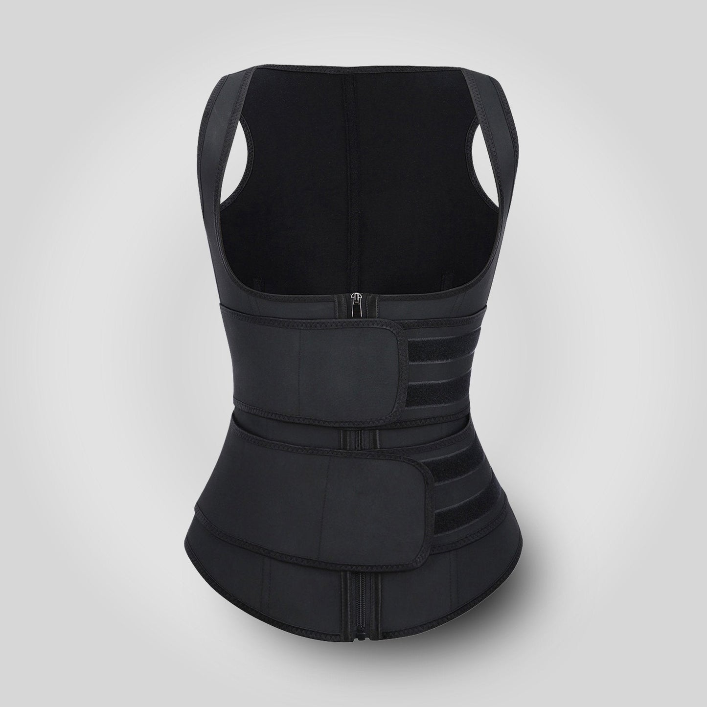 Grace - Double Belt Latex Waist Trainer Vest