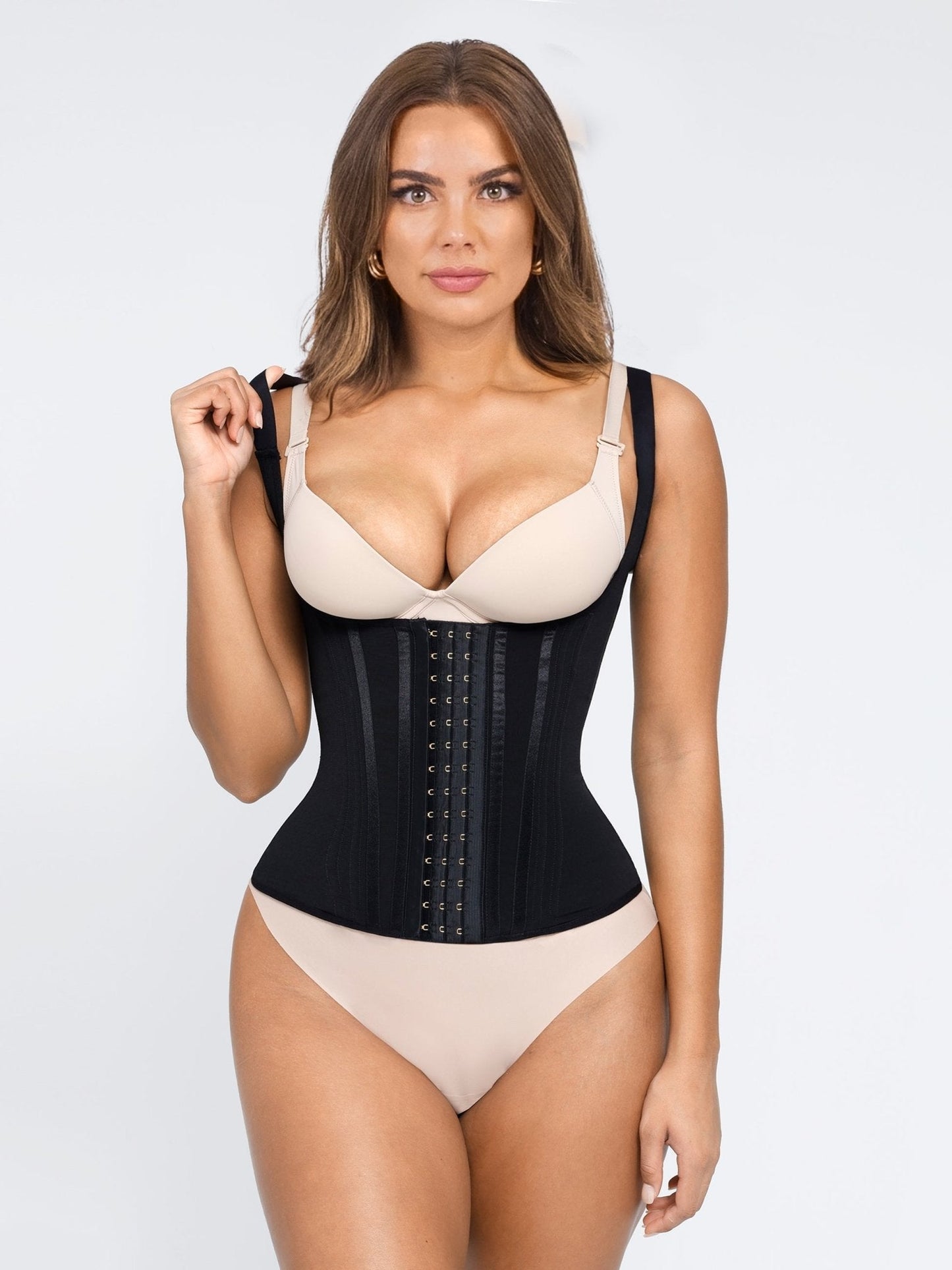 Gabriella - 15 Steel Bone U-shaped Chest Support Waist Trainer Vest