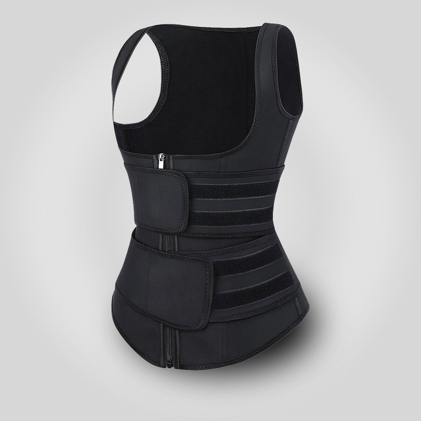 Grace - Double Belt Latex Waist Trainer Vest