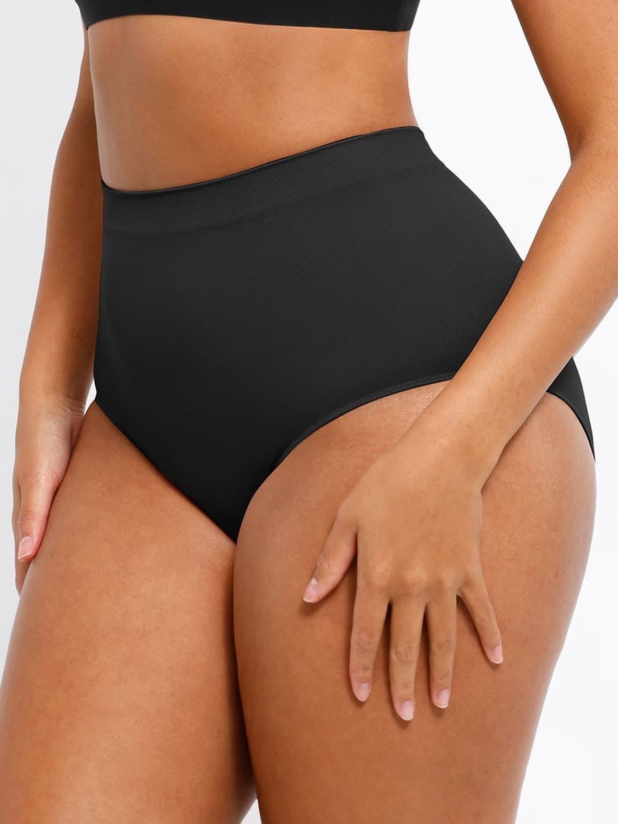 Ashley Brief – Seamless High-Waist Shaping Brief with Tummy Control and Antibacterial Protection