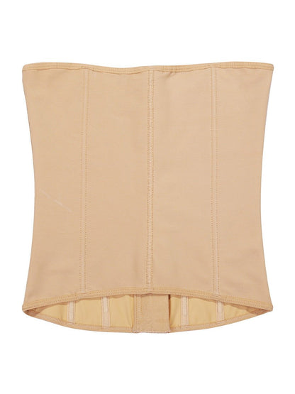 Tara - Waist Trainer with Zipper and Hooks - 9 Steel Bones