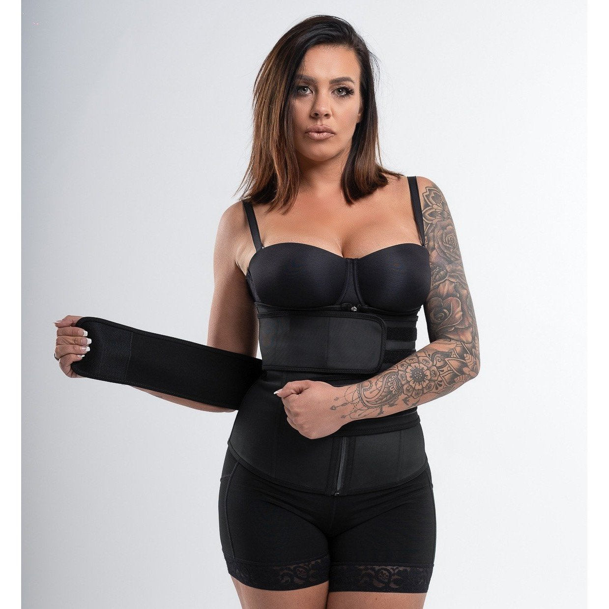 Julia - Double Belt Latex Waist Trainer