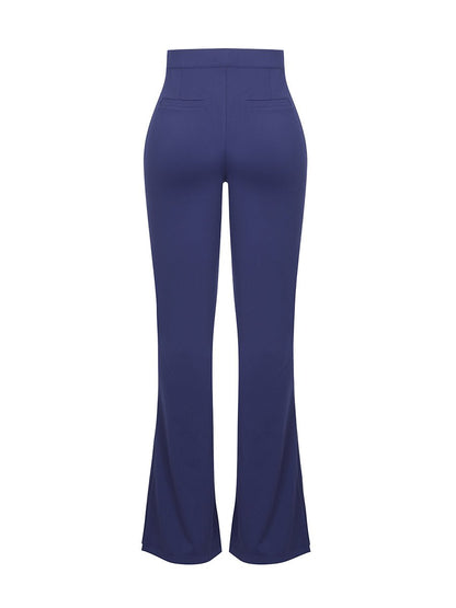 Theresa - High Waist Built-in Shaping Short Flare Broek
