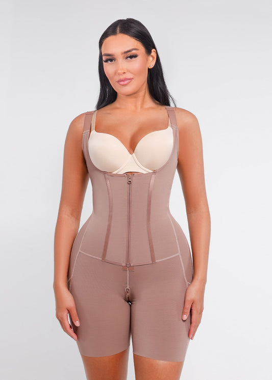 Rebecca 2.0 - Post-Surgery U-Shaped Bust Support Shapewear with Waist and Abdomen Control