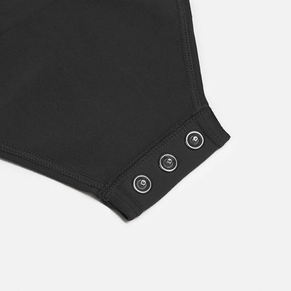 Marcella - Seamless Long Sleeve Thong Bodysuit with Chest Support & Tummy Control