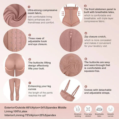 Felicia Long Powernet® - Core Sculpt 7/8 Length Body Shaper