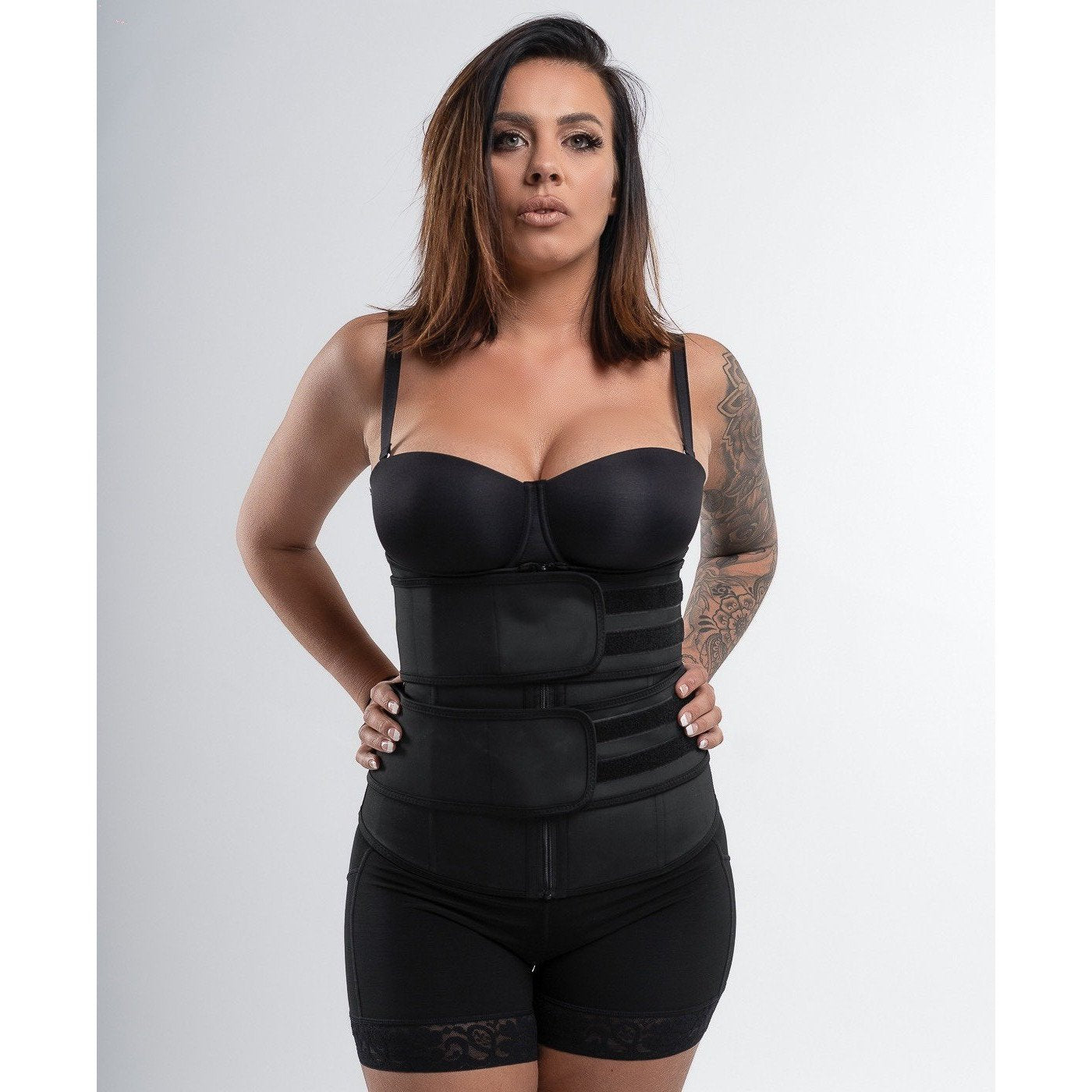 Julia - Double Belt Latex Waist Trainer