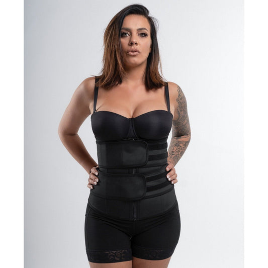 Julia - Double Belt Latex Waist Trainer